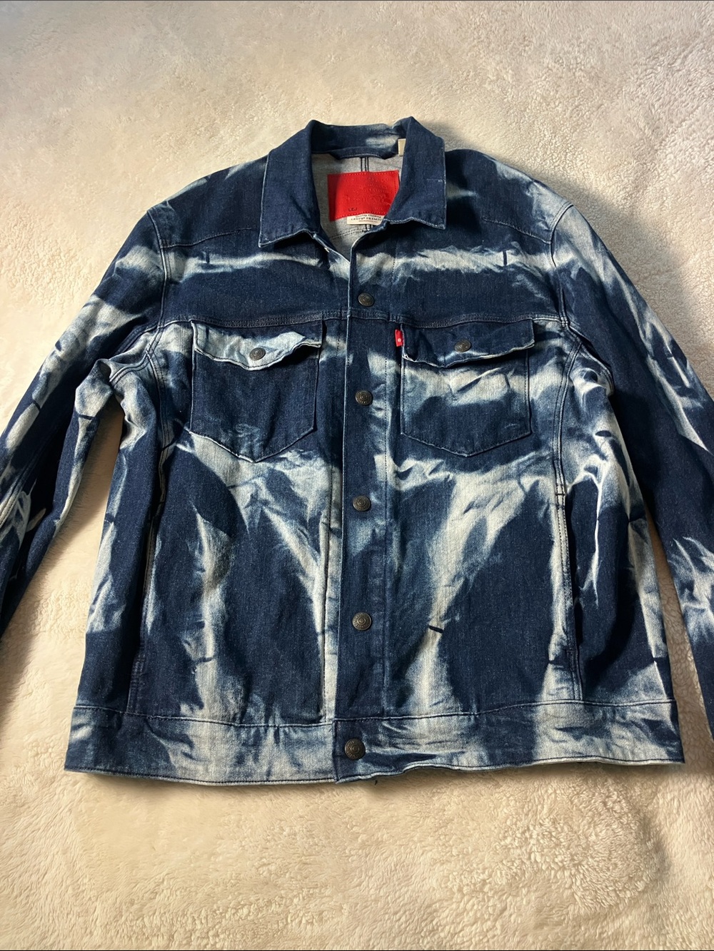 Levis Engineered LEJ Jeans Premium Denim Trucker Jacket Sz M